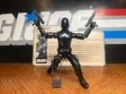 Gi Joe Snake Eyes 1982 Straight Arm Lot-100%Complete+File Card, Extra Uzi, Clean
