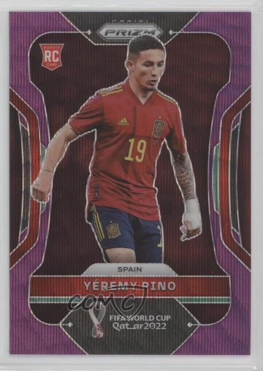 2022 Panini Prizm World Cup Qatar Purple Wave Prizm 80/99 Yeremy Pino #229 0l6a