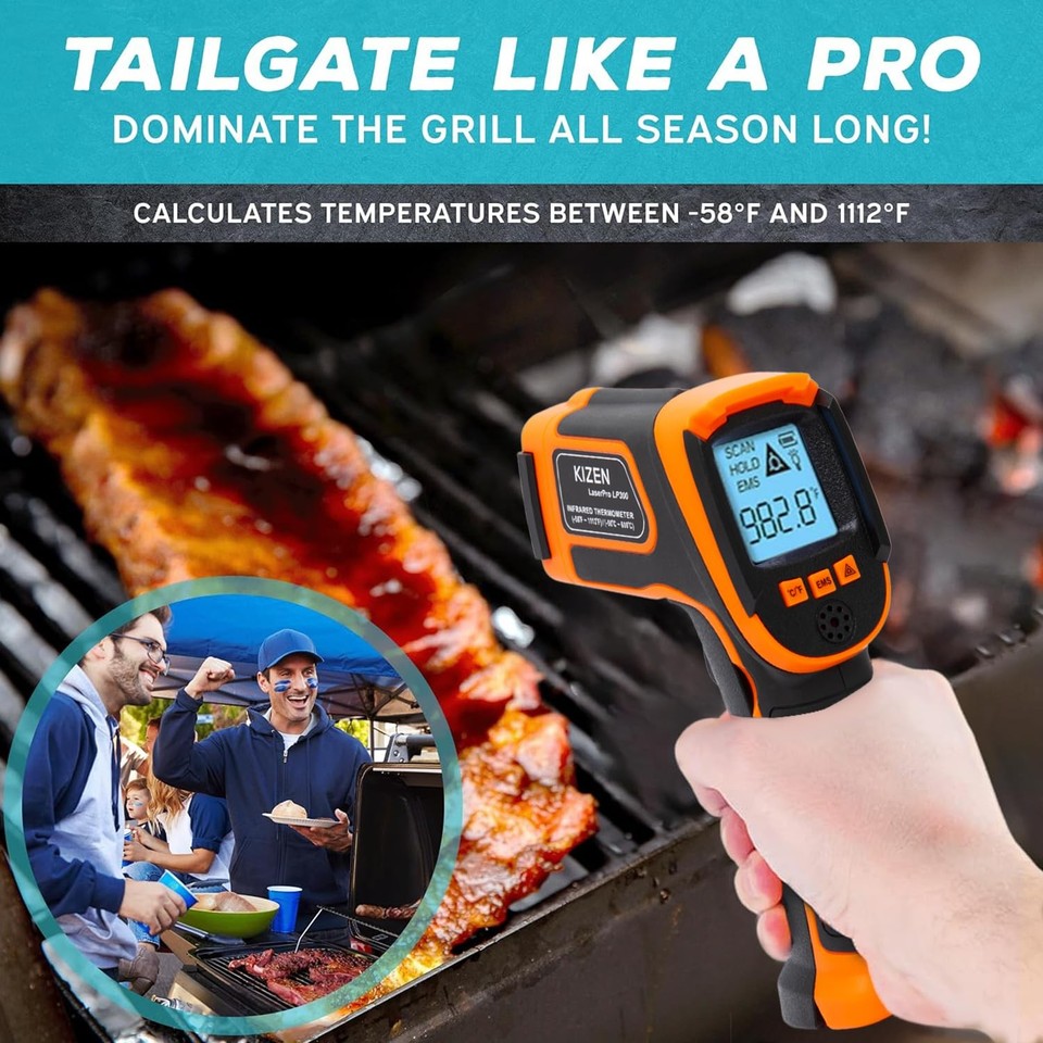 Infrared Thermometer Gun - Handheld Laser Temp Reader -58F to 1112F | eBay