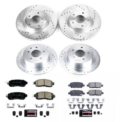 PowerStop Z23 Daily Driver Carbon-Fiber Ceramic Brake Pad and Drilled & Slotted