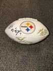 Pittsburgh Steelers 2008/2009 Signed Autographed Football Roethlisberger Holmes