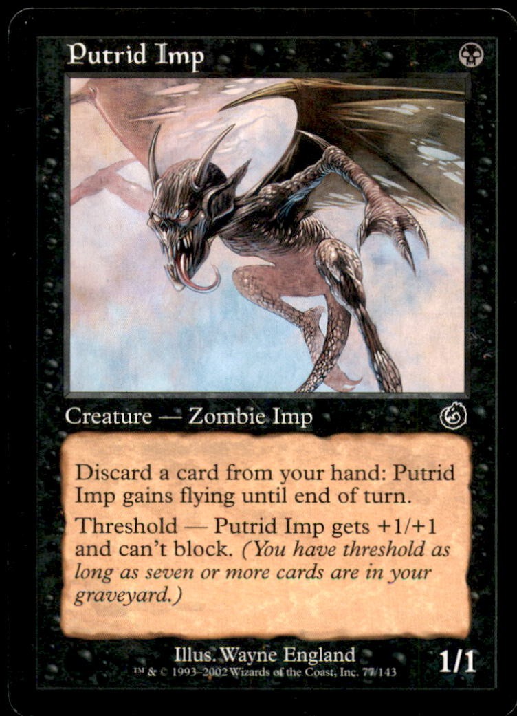 Putrid Imp LP Light Play Torment MTG [6113]