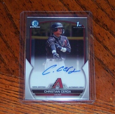 2023 CHRISTIAN CERDA BOWMAN CHROME 1ST BASE AUTO AUTOGRAPH CPA-CCE