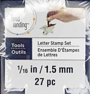 NEW & SEALED Bead Landing Letter and Number Stamps SAVE $$  ON THIS QUALITY SET