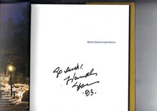 Notre Dame Inspirations by Hannah Storm (2006, Hardcover) Signed Autographed