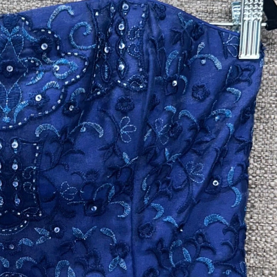 Jessica McClintock Corsé Top 12 Cottagecore Pradera Hada Femenina Capricho Aireado Foto 3 de 4