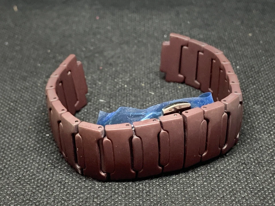 Skagen Marrón Acero Inoxidable 18mm Banda 12mm Lug S154 Foto 4 de 4