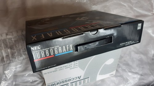 TurboGrafx PAL Model *BOXED W/BLAZING LAZERS (Gunhed), CABLES & CONTROLLER - NEW - Picture 2 of 11
