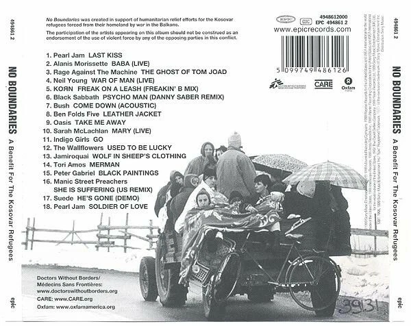Various - No Boundaries - A Benefit For The Kosovar Refugees - CD  Black Sabbath - Bild 2 von 2