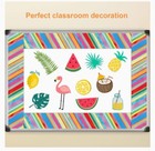 Tropical Color Bulletin Board Straight Border for Classroom 36ft One Roll — photo 4