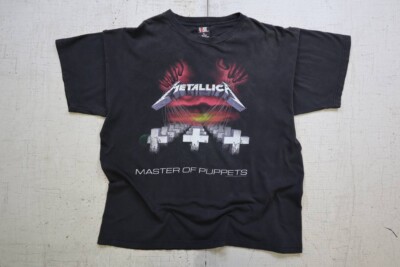 Vintage 90s Metallica Master Of Puppets 1994 Giant Tag Double 