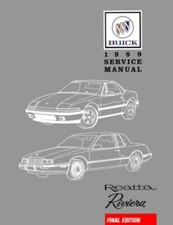 1989 Buick Reatta Riveria Factory Shop Service Manual