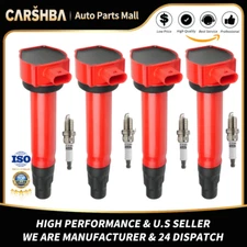 4-Ignition Coil+Spark Plug UF557 For Dodge And Jeep Compass C1587 4606824AB rad 