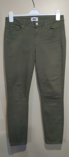 Paige Verdugo Ankle Khaki Green Jeans 