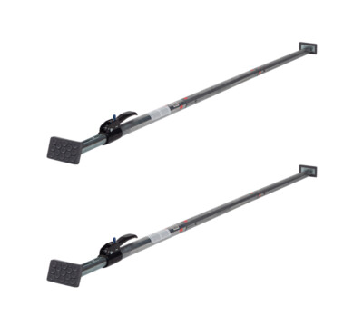 2PK 89-3/4'' to 104-1/2'' Telescoping Ratcheting Load Lock Bar for Cargo Tie-Down