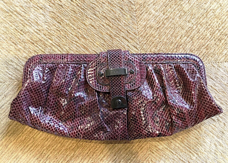 SALE‼️RAFE Python Wine Clutch, EXCELLENT CONDITIO… - image 1