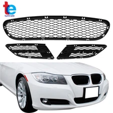 Front Lower Bumper Grille Vent Set For BMW 3 Series E90 E91 325i 328i 2009-2012