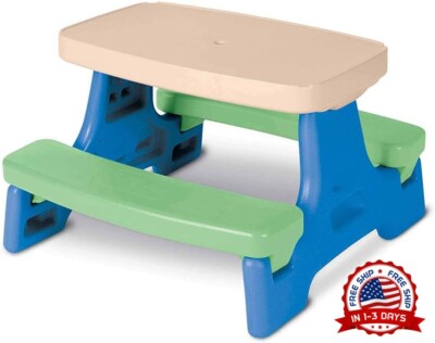 Mesa De Picnic Para Niños Compacta Y Fácil De Guardar Para 4 Personas NUEVO US