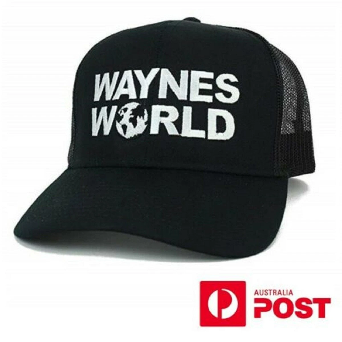 WAYNE S WORLD Embroidery Truckers Baseball Cap Hat Party Movie