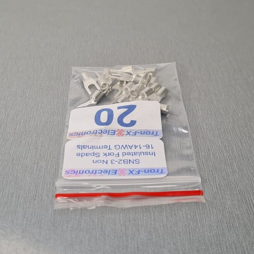 2/5/10/20/50Pcs SNB2-3 Non Insulated Fork Spade 16-14AWG Wire Crimp Terminals - Picture 19 of 21