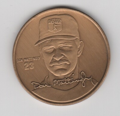 Don Mattingly HIGHLAND MINT Bronze Coin New York Yankees Medallion Baseball