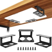Under Desk Laptop Mount, Laptop Under Desk Mount 3 inches Tall Effective Spac...