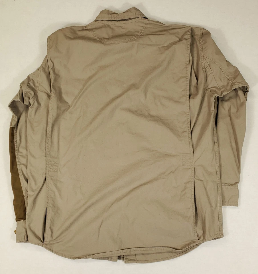 Camisa Beretta Tiro Tostado Beige Caqui Marrón Caza Tiro al Objetivo Para Hombres L Foto 4 de 4