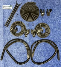 68-69 Camaro Firebird Weatherstrip 9pc Kit Door Roof Rail Trunk Vertical U-Shape