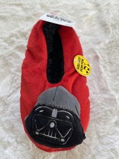 Disney Darth Vader Star Wars Toddler Kid M/L Shoe 3-10 Fuzzy Slipper with Sound 