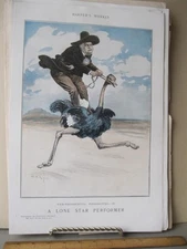 VIntage Print,LONE STAR PERFORMER,Color,Harpers,1900