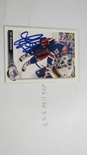 1992 1993 Upper Deck Jeff Beukeboom signed NHL Card