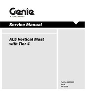 TEREX AL5 Albero Verticale Torre Luminosa Manuale di Servizio SU CARTA Parte n. 1255863