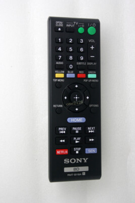RMT-B118A Remote For Sony DVD Player BDP-BX59 BDP-S185WM BDP-S1100 BDP-S1200