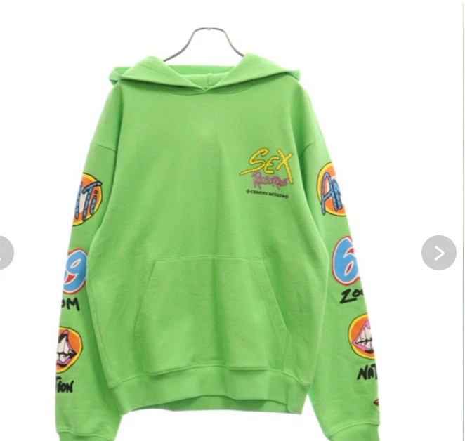 CHROME HEARTS Felpa con cappuccio Hearts 21AW Matty Boy M verde