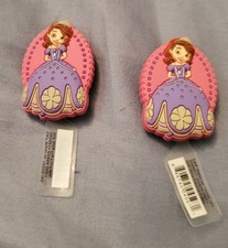 LOT OF 2 - PRINCESS SOFIA AUTHENTIC JIBBITZ SHOE CHARM CROCS