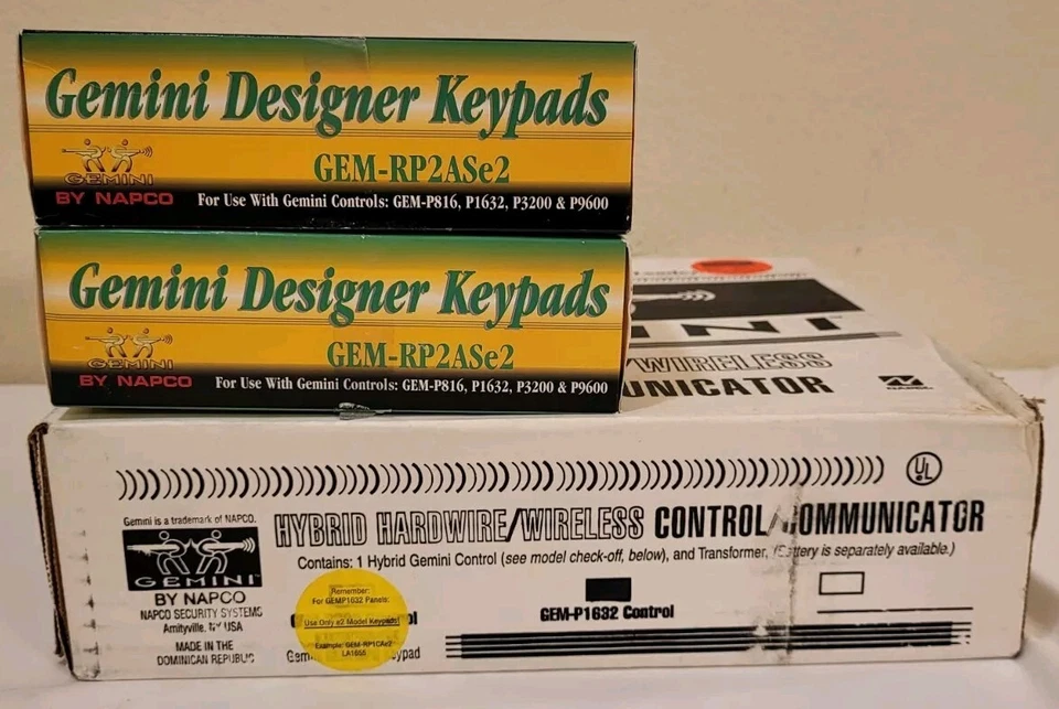 Gemini Napco • Paquete de alarma de seguridad para el hogar/empresa • ¡Nuevo/sellado! • Ver Desc... Foto 3 de 4
