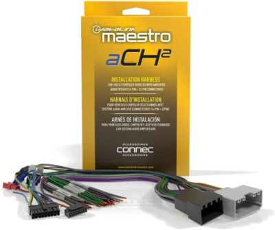 iDatalink HRN-AR-CH2 DSR1 Amplifier Interface Module T-Harness 4 Chrysler Dodge