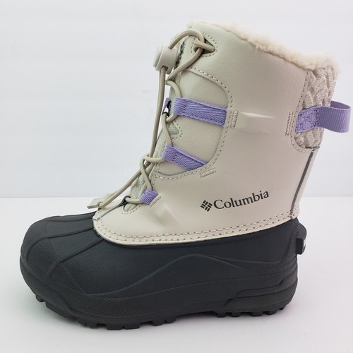 Columbia Bugaboot Celsius Girls Size 13 White Purple Gray Winter Snow Boots - Picture 3 of 17