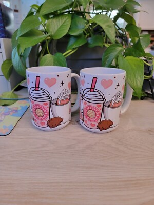 15oz Ceramic Coffee Mugs, Set of 2 (Cafecito Y Chisme) | eBay