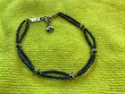 King Baby Double Strand Blue Hematite Bracelet W/Crosses 9”