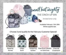 Thirty-One Cinch-Up Bin-Choice of Designs-Drawstring Storage Bin-NEW-SHIP INCL