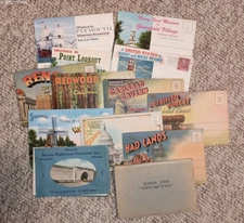 Vintage Postcard Folders -- lot of 13