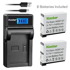 Kastar Battery LCD Charger  Battery for GoPro4 HERO 4 HERO4 AHDBT-401 AHBBP-401