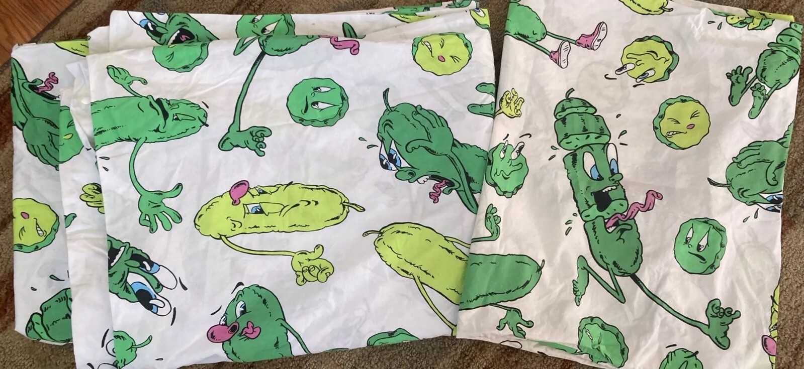 Retired IKEA Malcolm Stuart Stunsig Pickle Duvet Cover and pillowcase Twin Rare