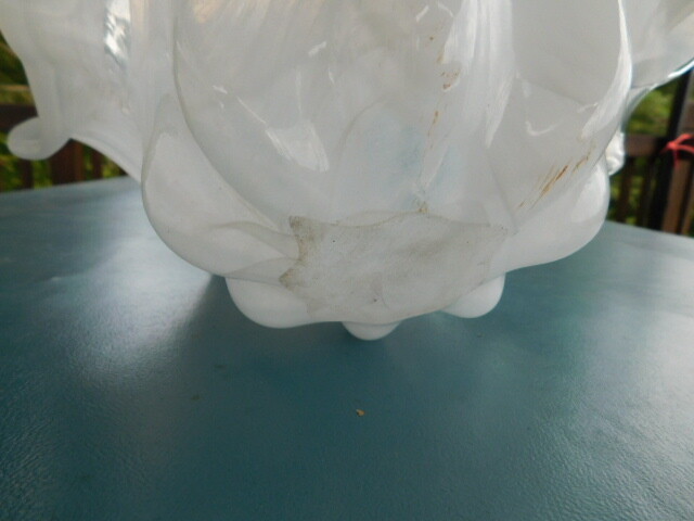 vintage retro Mid Century Modern table centerpiece bowl Viking glass glassware