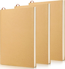 3 Pack 8.5 X 11 Inch Hardcover Sketchbook, Unlined Blank Notebook Journal, 120 S