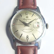 Vintage 1960s Kingston Manual Wind Watch - Russian Poljot 2414 Movement