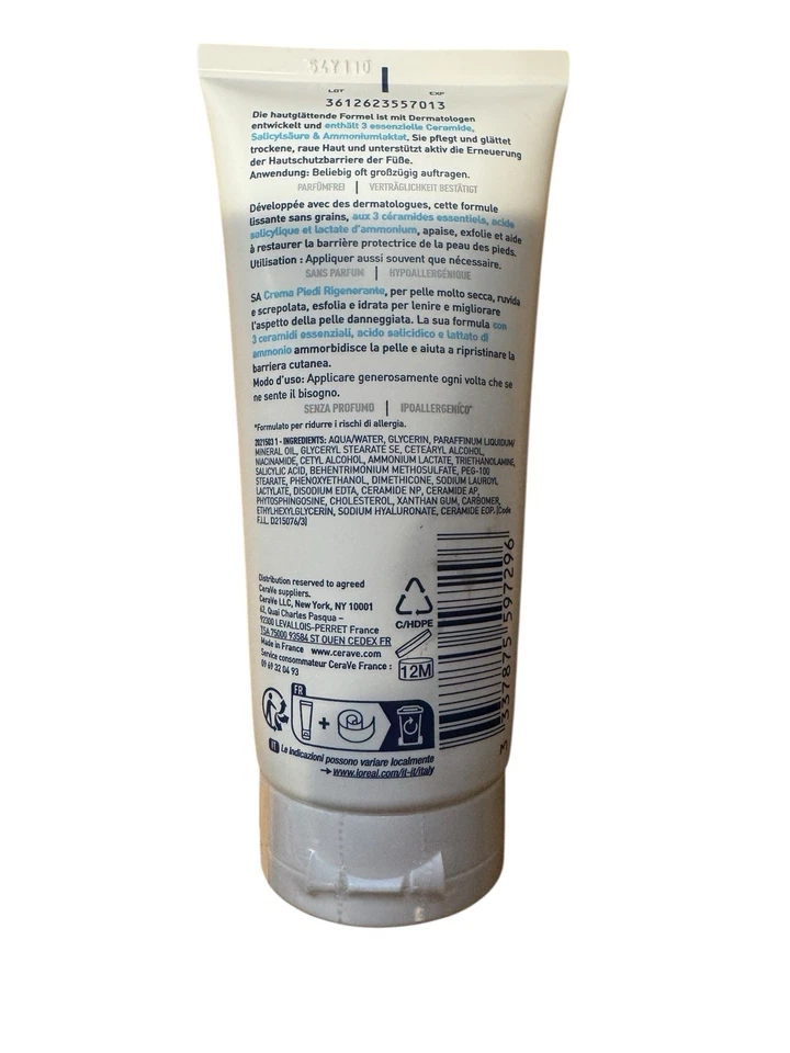 Crema Renovadora para Pies CeraVe SA 88 ml Nueva Sellada Foto 2 de 4