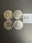 Lot of 4 - 40% SILVER Kennedy Half Dollars 1967 Circulated Z6