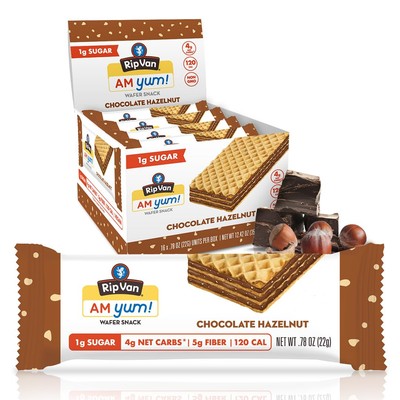 Rip Van AM YUM Chocolate Hazelnut - Keto Snacks - Non-GMO - Healthy -Low Calo...